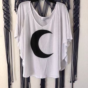 Cresent Moon Batwing Top
